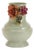 Floral Embossed Metal Vase 9.5"H For Sale