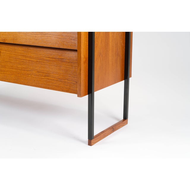 Wood Vintage Teak Shoe Cabinet, Germany, 1960s For Sale - Image 7 of 15