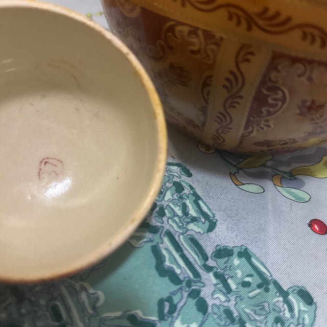 Paint Hand-Painted Japanese Satsuma Style Ginger Jar For Sale - Image 7 of 9