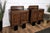 1940s Italian Art Deco Nightstands in Burl Walnut, 1940s, Set of 2 For Sale - Image 5 of 11