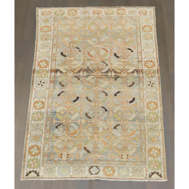 Zabihi Collection Beautiful Persian Malayer Scatter Rug For Sale - Image 4 of 6