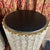 Neoclassical Pair of 1980s Black Leather Topped Column Side Tables Covered in Faux Snakeskin For Sale - Image 3 of 8