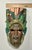 Vintage Boruca Indian Wall Art Costa Rica Hand Carved Painted Wood 10” X 6” For Sale - Image 9 of 9