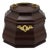 Virginia Metalcrafters Colonial Williamsburg Mahogany Tea Caddy For Sale