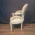 Cream French Louis XV Armchairs or Fauteuils - A Pair For Sale - Image 8 of 11