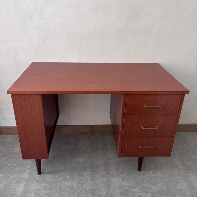 Wood Desk in Mahogany For Sale - Image 7 of 7