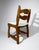 Brown Vintage Brutalist Belgian Oak Dining Chairs, 1970s, Set of 6 For Sale - Image 8 of 10