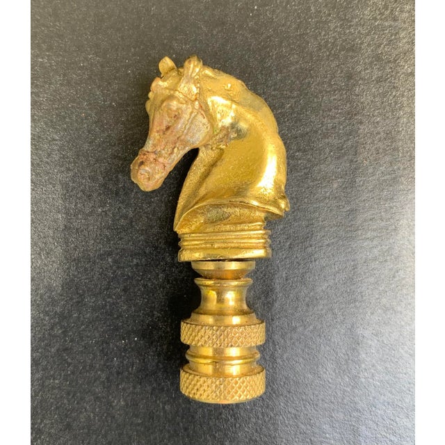Equestrian Lamp Shade Finial Horse Head For Sale In Richmond - Image 6 of 6