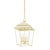 Hudson Valley Lighting Hudson Valley Lighting Natick 12.5 in. 4 Light Lantern in Aged Brass and Soft Sand Finish For Sale - Image 4 of 4