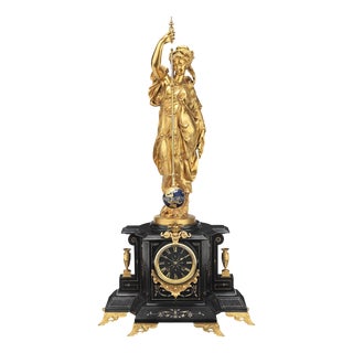 Conical Clock by Eugène Farcot, 1850 For Sale