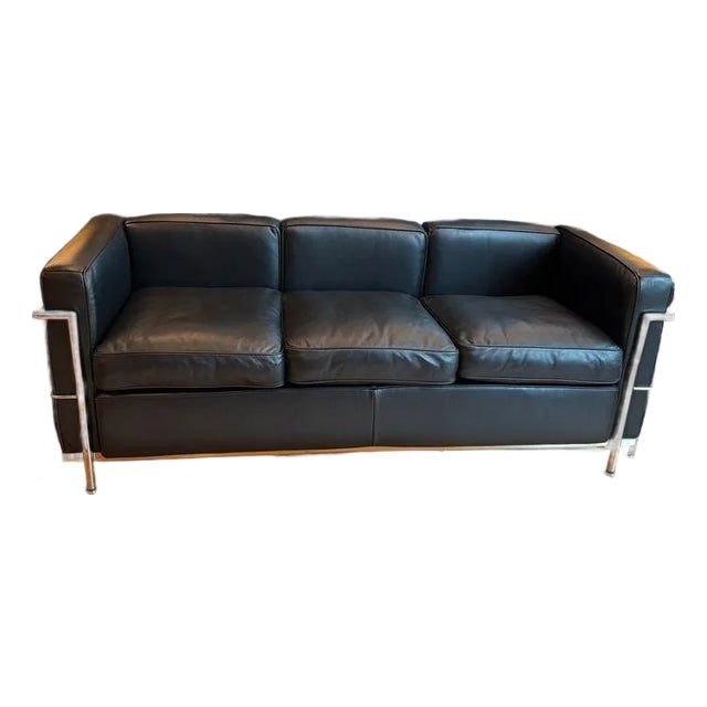 Corbusier Petit Modele Three Seater Sofa For Sale