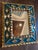 Spanish Folk Art Mirror with Mosaic Carved Gilt Wood Frame 30s 40s 15”x19” RARE