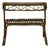 Vintage Rattan and Wicker Console Table with Masonite Top, 1950s For Sale