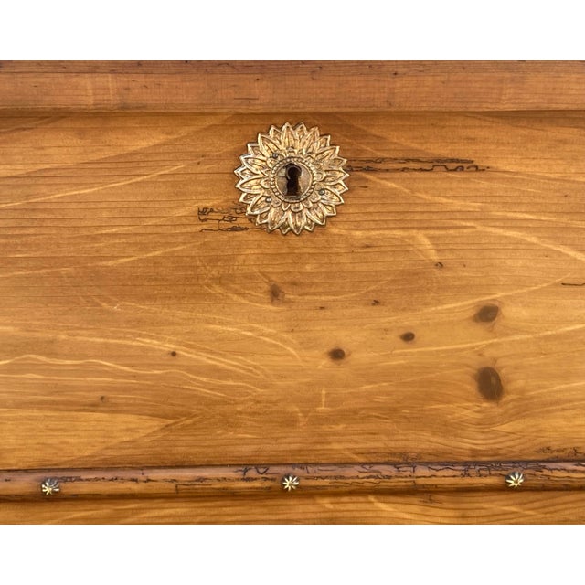 Brown Pine Trunk or Blanket Chest For Sale - Image 8 of 15