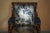 Antique Napoleonic Hardwood and Blue Leather Reclining Library Armchair by Robert Daws, 1830s For Sale - Image 4 of 18