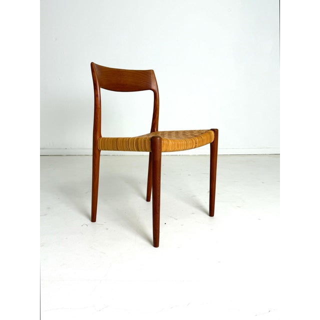 Model 77 Chairs from N. O. Møller, 1950s, Set of 4 For Sale - Image 4 of 14