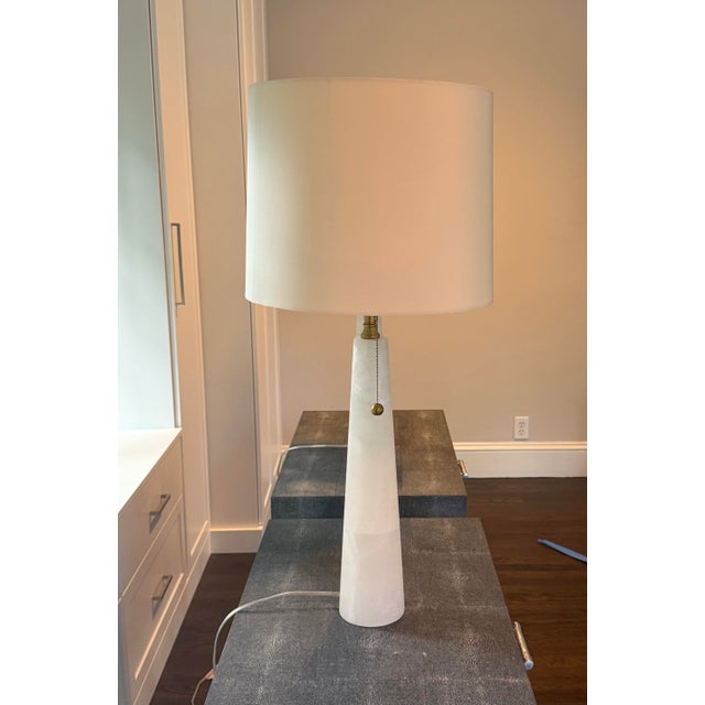 Transitional Marble and Brass Table Lamps (Pair) For Sale - Image 3 of 8