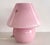 Green Italian Pink Swirl Murano Glass Mushroom Table Lamp, 1970s For Sale - Image 8 of 14