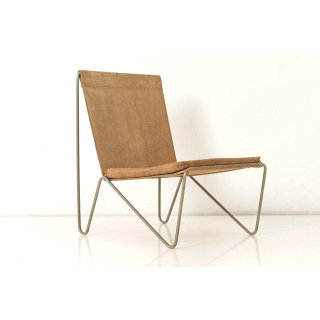 Metal Bachelor Chair by Verner Panton for Fritz Hansen, Denmark, 1955 For Sale - Image 7 of 14
