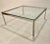 Mid-Century Modern Chrome and Glass Cocktail Table For Sale - Image 6 of 6