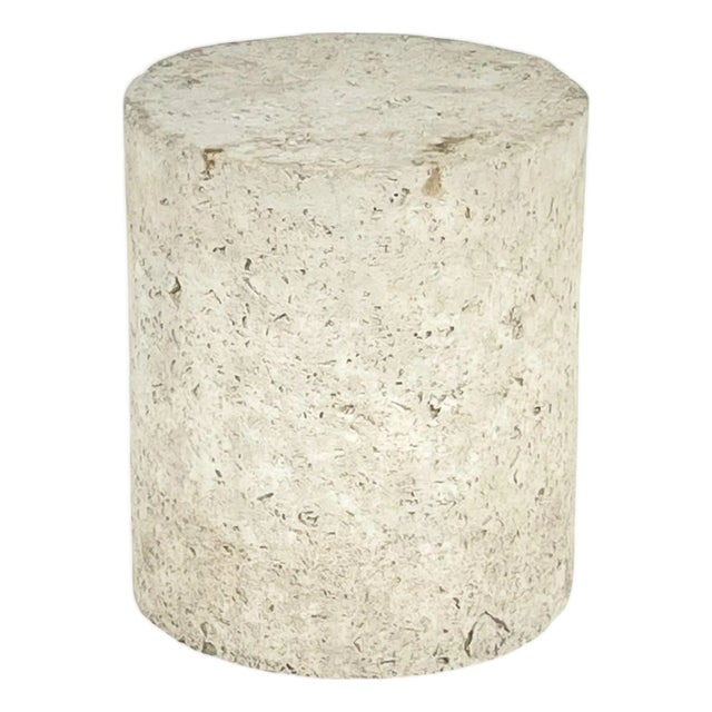 Faux Fossilized Stone Table For Sale
