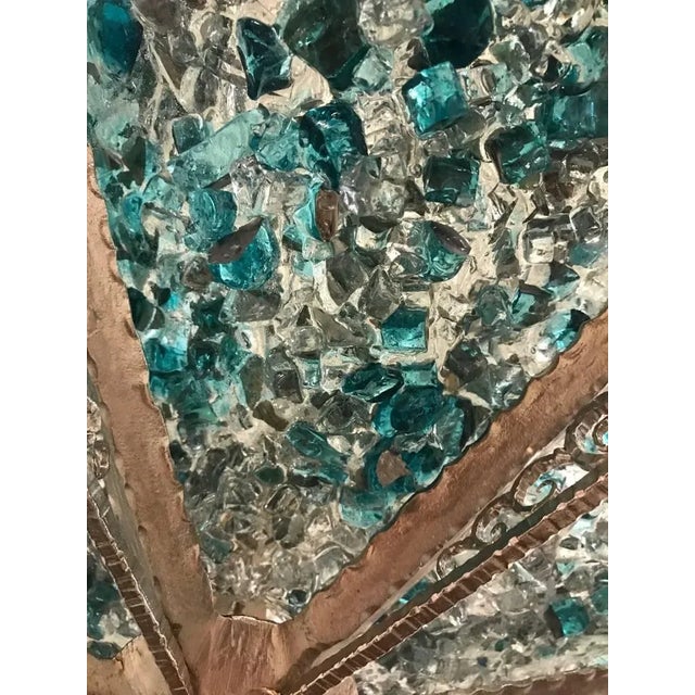 Mid 20th Century Contemporary Rock Crystal Glass Chandelier By Designer John Denis For Sale - Image 10 of 13