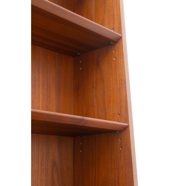 Wood Danish Mid-Century Modern Teak Bookcase by Johannes Sorth for Nexø, 1960s For Sale - Image 7 of 18