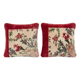 Turkish Rug Pillow Cover 20'' X 20'' - Set of Two For Sale