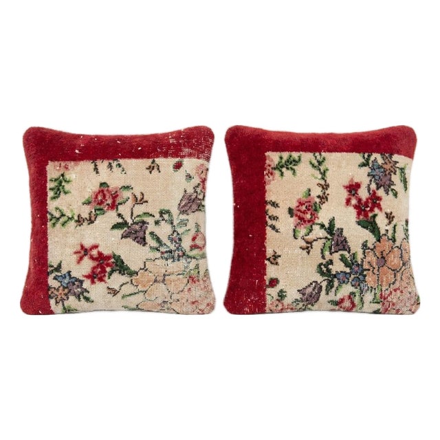 Turkish Rug Pillow Cover 20'' X 20'' - Set of Two For Sale