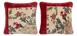 Turkish Rug Pillow Cover 20'' X 20'' - Set of Two