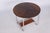 Small Czech Bauhaus Round Oak and Chrome-Plated Steel Side Table, 1930s For Sale - Image 4 of 10