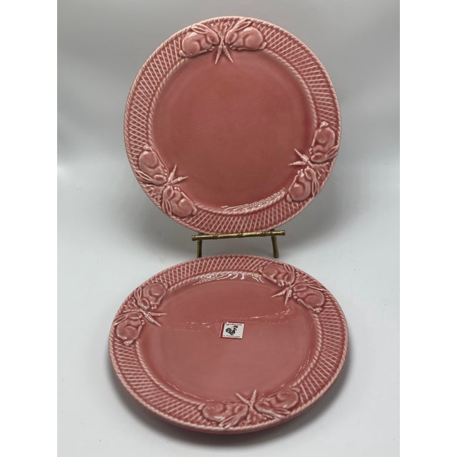 Ceramic Vintage Bordallo Pinheiro Plates, a Pair For Sale - Image 7 of 7
