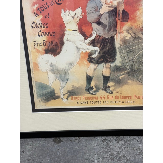 Framed Cacao Lacté De Ch. Gravier Poster Reproduction For Sale - Image 12 of 12