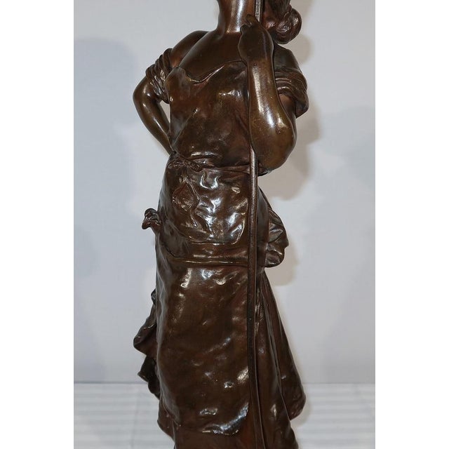 H. Moreau, Jeune Paysanne, Late 1800s, Bronze For Sale - Image 16 of 18