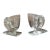 20th Century Pair of Pressed Glass Nautilus Shell Bookends or Flower Vases For Sale