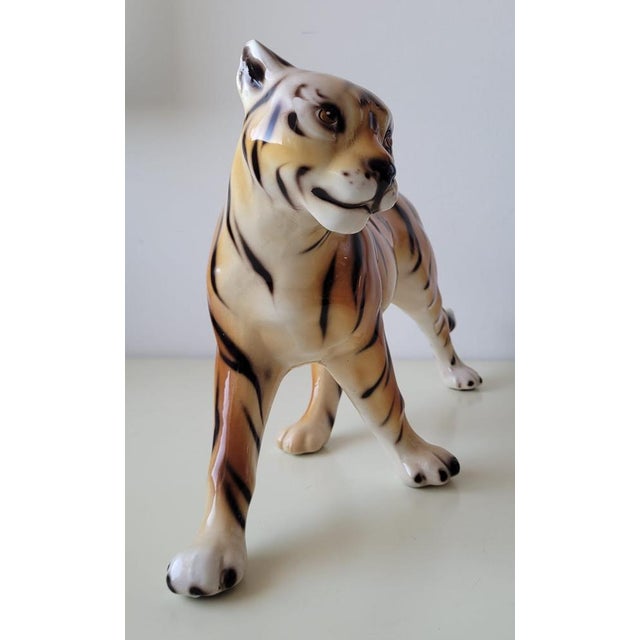 Ceramic Tiger from Montebello, Italy, 1970s For Sale - Image 13 of 16