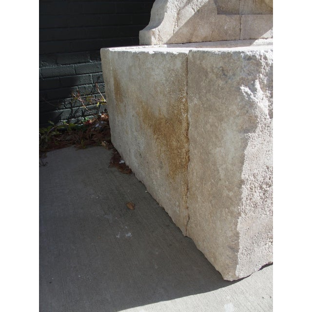 Sigonce Large Carved Spill Bowl Limestone Wall Fountain From Provence, France For Sale - Image 16 of 18