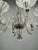 Metal Art Deco Six-Arm Glass Chandelier, Czechoslovakia, 1930s For Sale - Image 7 of 12