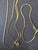 Vintage 14 Kt Yellow Gold 4.5 Gm, Italian Chain Necklace 30 " & Bracelet 7" Set For Sale - Image 4 of 18