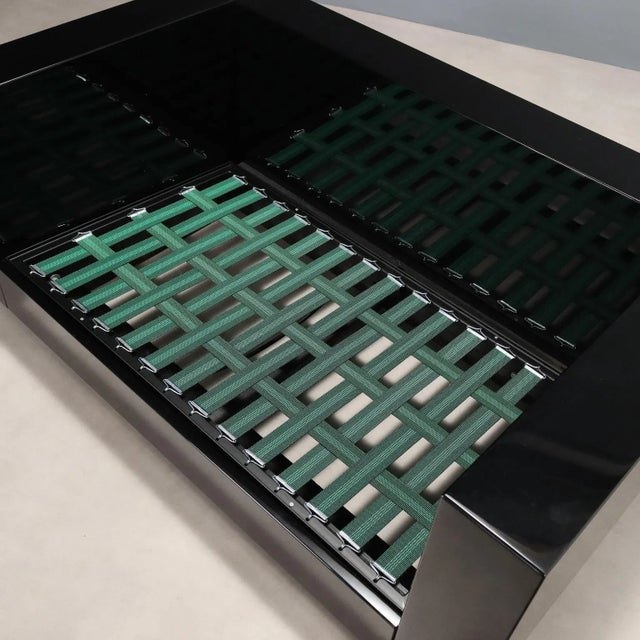 Black Sofa Design by Lella and Massimo Vignelli for Poltronova Saratoga, 2000s For Sale - Image 8 of 10