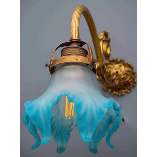 2000 - 2009 Vintage Wall Lamp in Gilded Bronze For Sale - Image 5 of 8