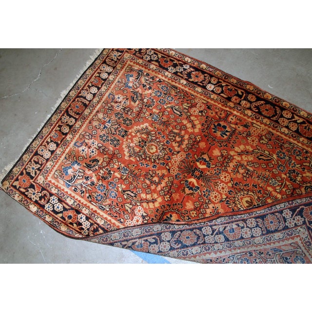 1920s, Handmade Antique Persian Sarouk Rug 3.3' X 5.3' For Sale - Image 4 of 7