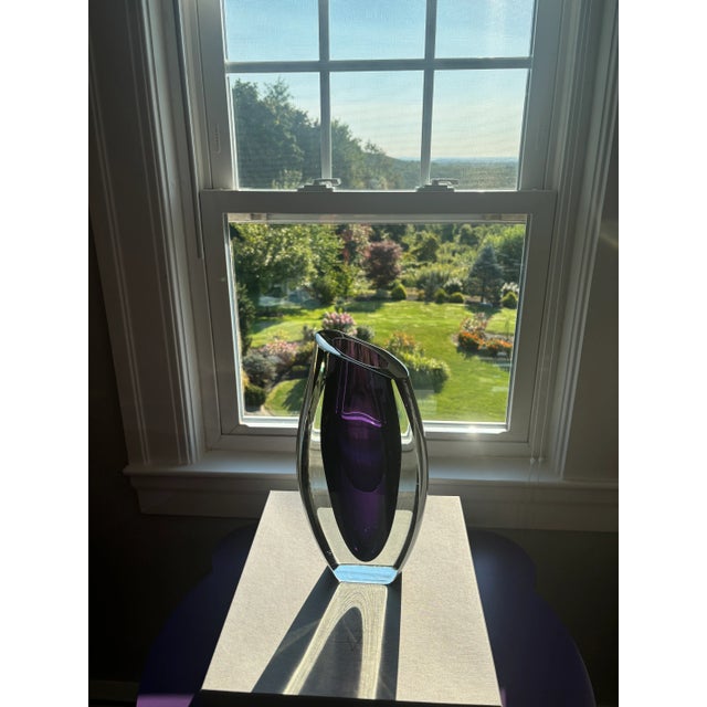Purple Correia Art Glass Vase. Limited Edition 9199.75/500 For Sale - Image 10 of 10