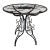 Vintage Ornate Metal Outdoor Table For Sale