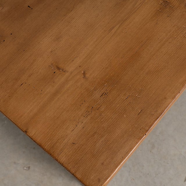 Late 19th Century Small Pine Side Table With Single Drawer From Hungary For Sale - Image 4 of 18