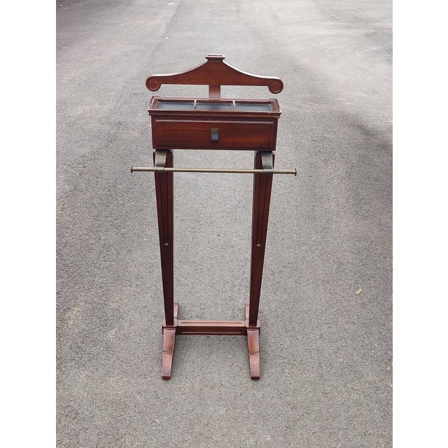 Wood Vintage Cherry Wood Valet Butler For Sale - Image 7 of 8