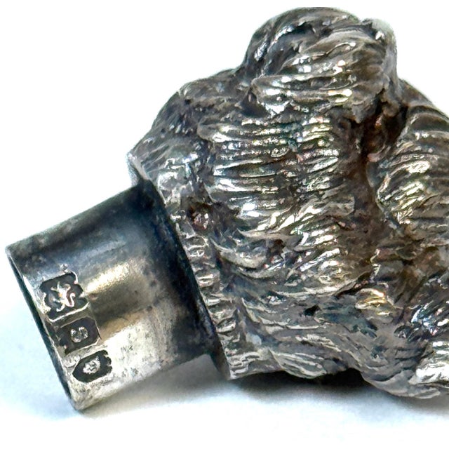 Early 20th Century Pair Edwardian Sterling Terrier Salt & Pepper London, Jonathan Howell, 1906/1913 For Sale - Image 5 of 18