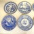 1990s English Rustic European Spode Blue & White Dinner Plates - Set of 6. For Sale - Image 9 of 12
