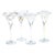 Festivity Martini Glasses, Set of 4 For Sale