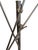 Blue Mid-Century Modern Three-Arm Floor Lamp, 1950s For Sale - Image 8 of 11